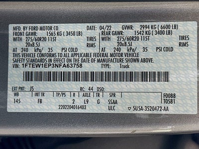 2022 Ford F-150 XL