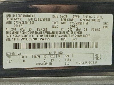 2022 Ford F-150 XL