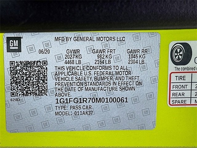 2021 Chevrolet Camaro 2SS