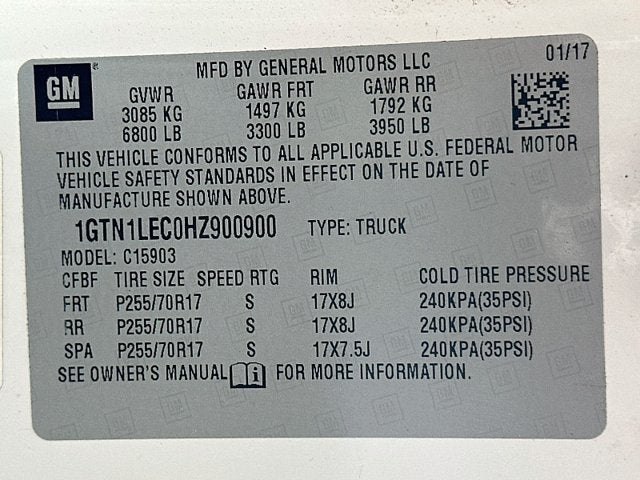 2017 GMC Sierra 1500 REG CAB 2WD 133.0