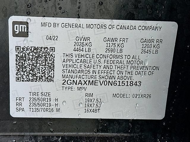 2022 Chevrolet Equinox RS