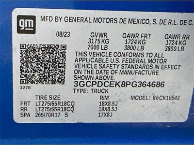 2023 Chevrolet Silverado 1500 Custom Trail Boss