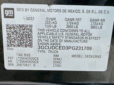 2023 Chevrolet Silverado 1500 Custom Trail Boss