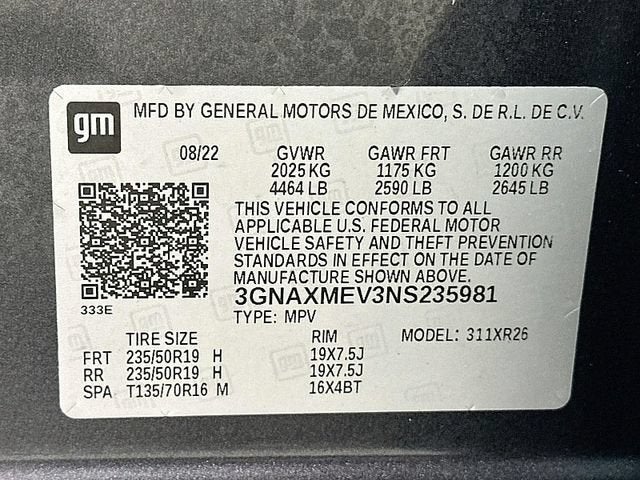 2022 Chevrolet Equinox RS
