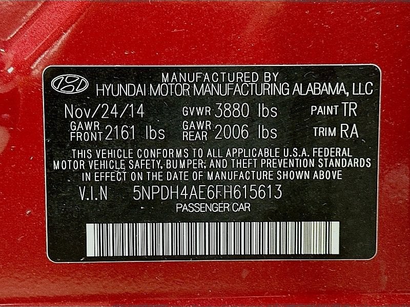 2015 Hyundai Elantra SE