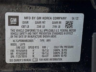 2022 Chevrolet Trax LT