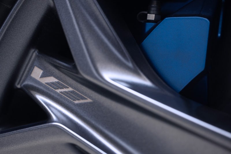 Close-up of the 2026 OPTIQ-V Brembo Performance Front Brakes | Graham Cadillac in MANSFIELD OH