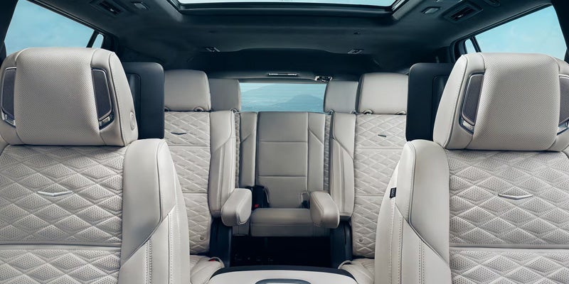2026 Cadillac Escalade three-row seating interior
